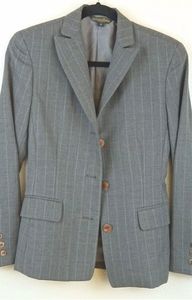 Brooks Brothers Womens 4 Blazer/Jacket Gray Padded